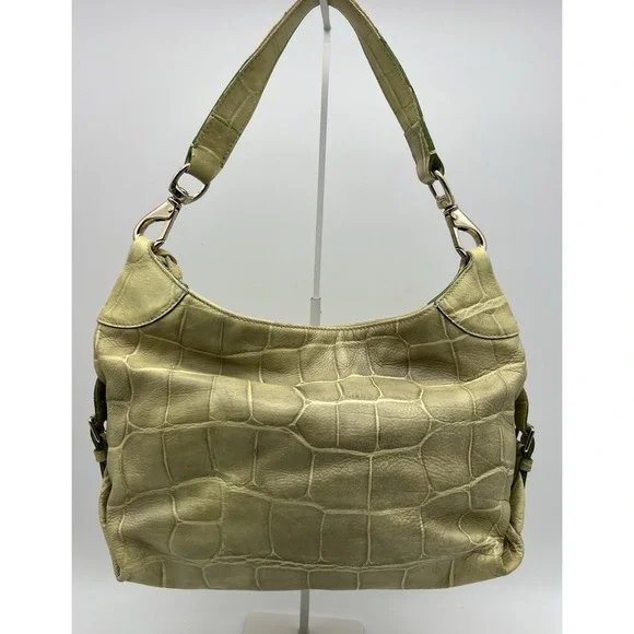 Vintage Dooney & Bourke Leather‎ Pistachio Green Hobo Shoulder Bag - Picture 2 of 9
